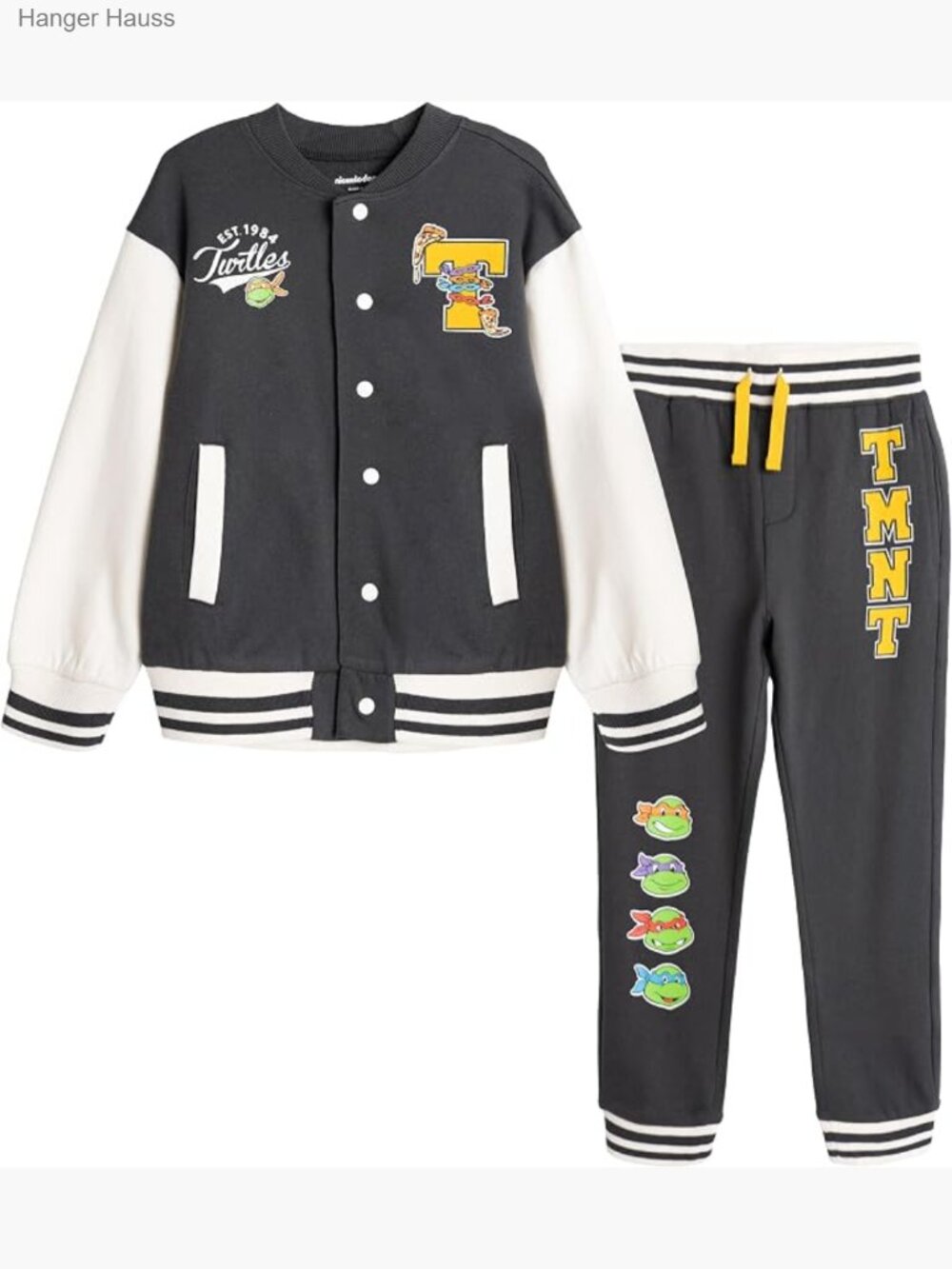 TMNT Fleece Bomber Jacket & Jogger Pants Set Kids 2T-14